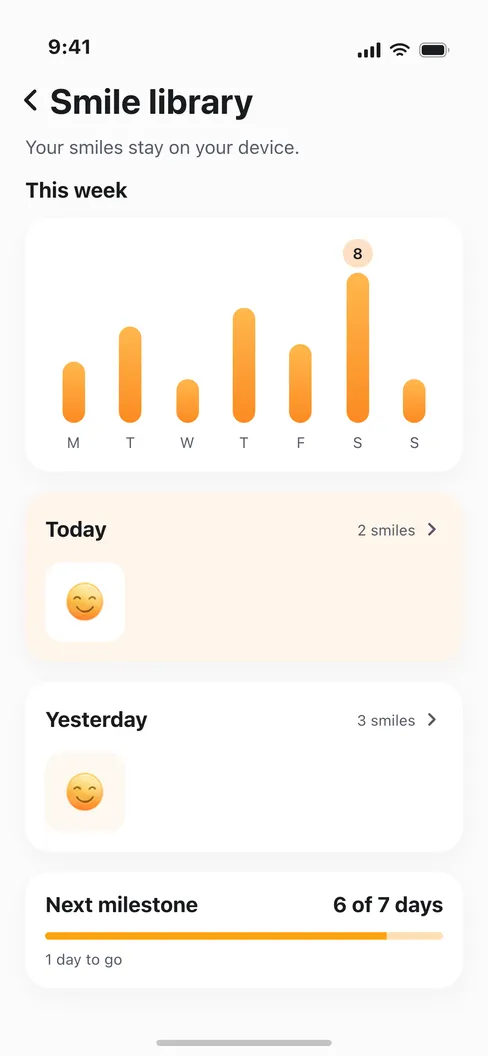 Smile to Unlock - Your smiles, kept for you