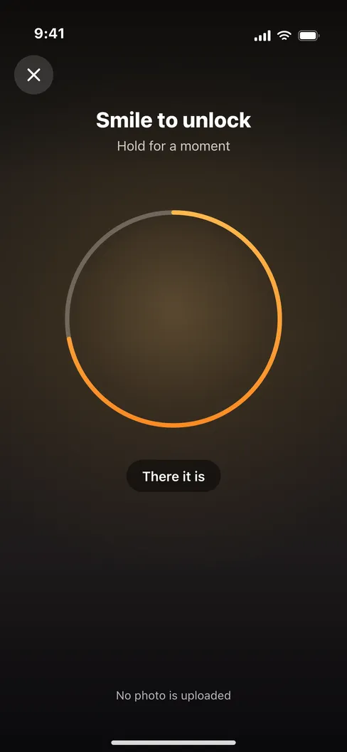 Smile to Unlock - A real smile is the key